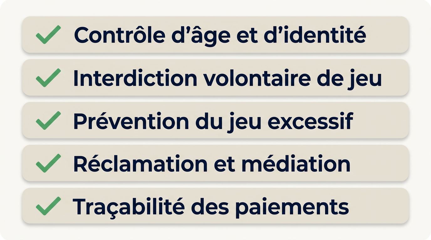 Protection et recours pour les joueurs